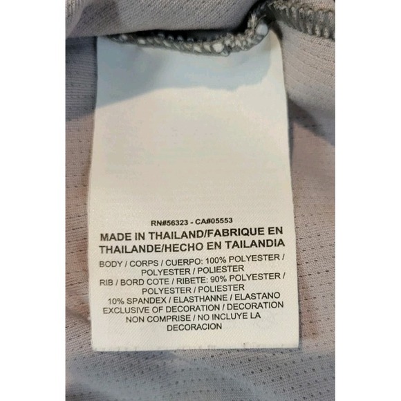 NIKE RUNNING DRI FIT MENS GRAY STRIPED LONG SLEEVE 1/4 ZIP SHIRT SIZE XL - Picture 5 of 5